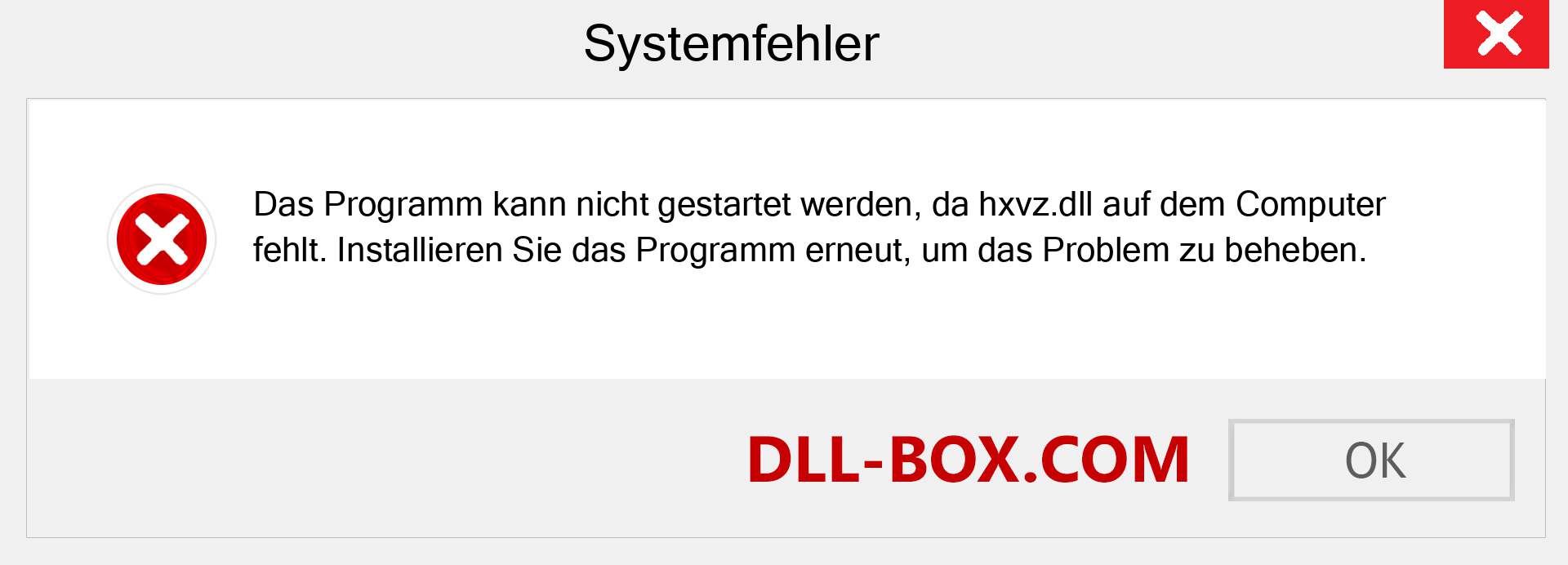 hxvz.dll-Datei fehlt?. Download für Windows 7, 8, 10 - Fix hxvz dll Missing Error unter Windows, Fotos, Bildern