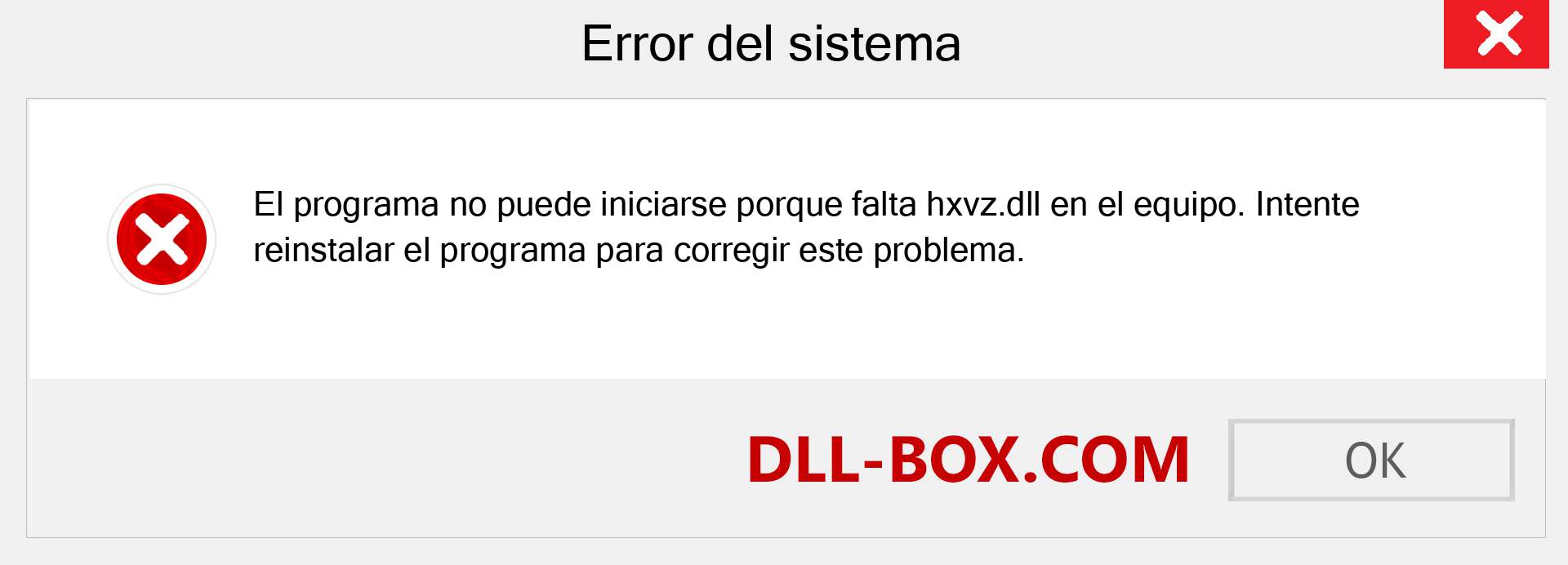 ¿Falta el archivo hxvz.dll ?. Descargar para Windows 7, 8, 10 - Corregir hxvz dll Missing Error en Windows, fotos, imágenes